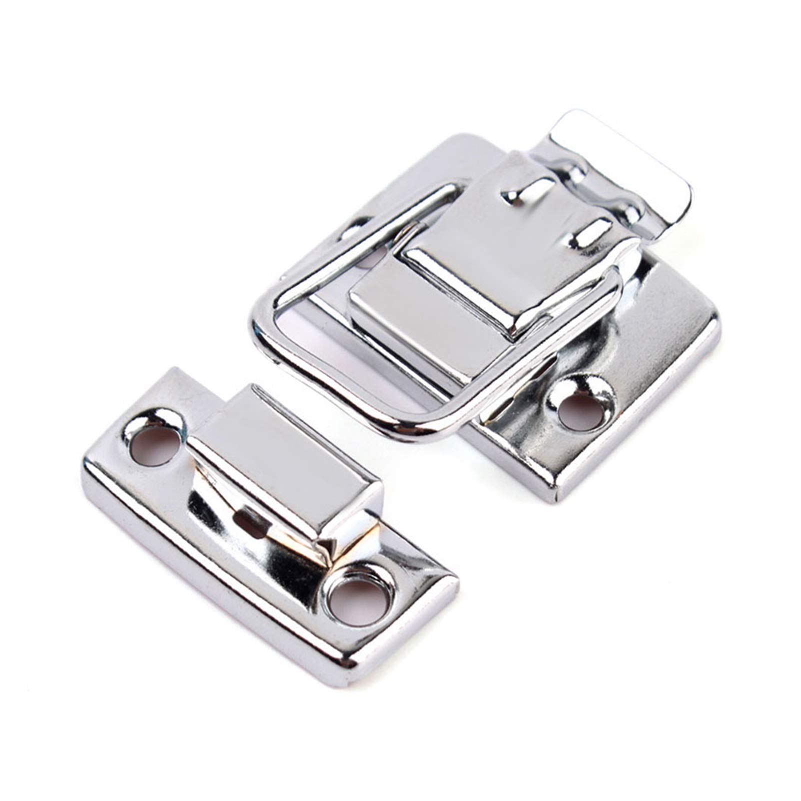 Catch， Stainless Steel Toggle Latch Pack of 2 Size 4.1x3x0.8cm for Chest Box Suitcase Toolbox