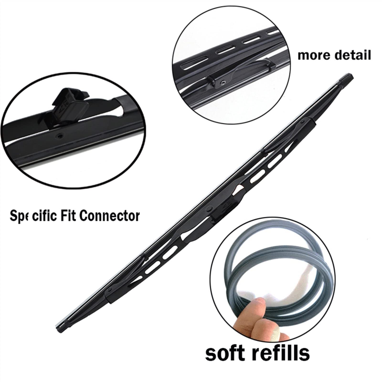 Juego De Escobillas Limpiaparabrisas Delanteras Y Traseras, Limpiaparabrisas De 26 "+ 26" + 16 "para Range Rover L322 Para Vogue HSE 2002-2012 Parabrisas