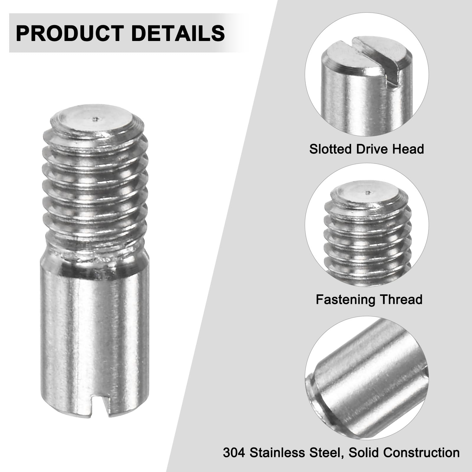 M METERXITY 20-Pack M5 x 14mm Slotted Cylindrical Pin Dowel - Image 2