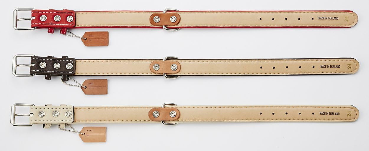 Petio (Petio) plane plain collar 21 mm Brown