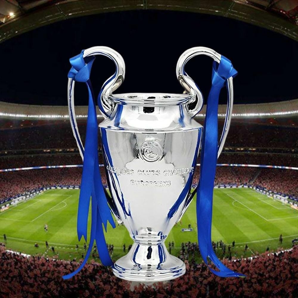 Genérico Trofeo de fútbol de campeones Europeos, réplica de la Liga de Campeones Europea, para fanáticos, Regalos, Escritorio, Oficina, Hombre, decoración de Cuevas, Regalos de cumpleaños