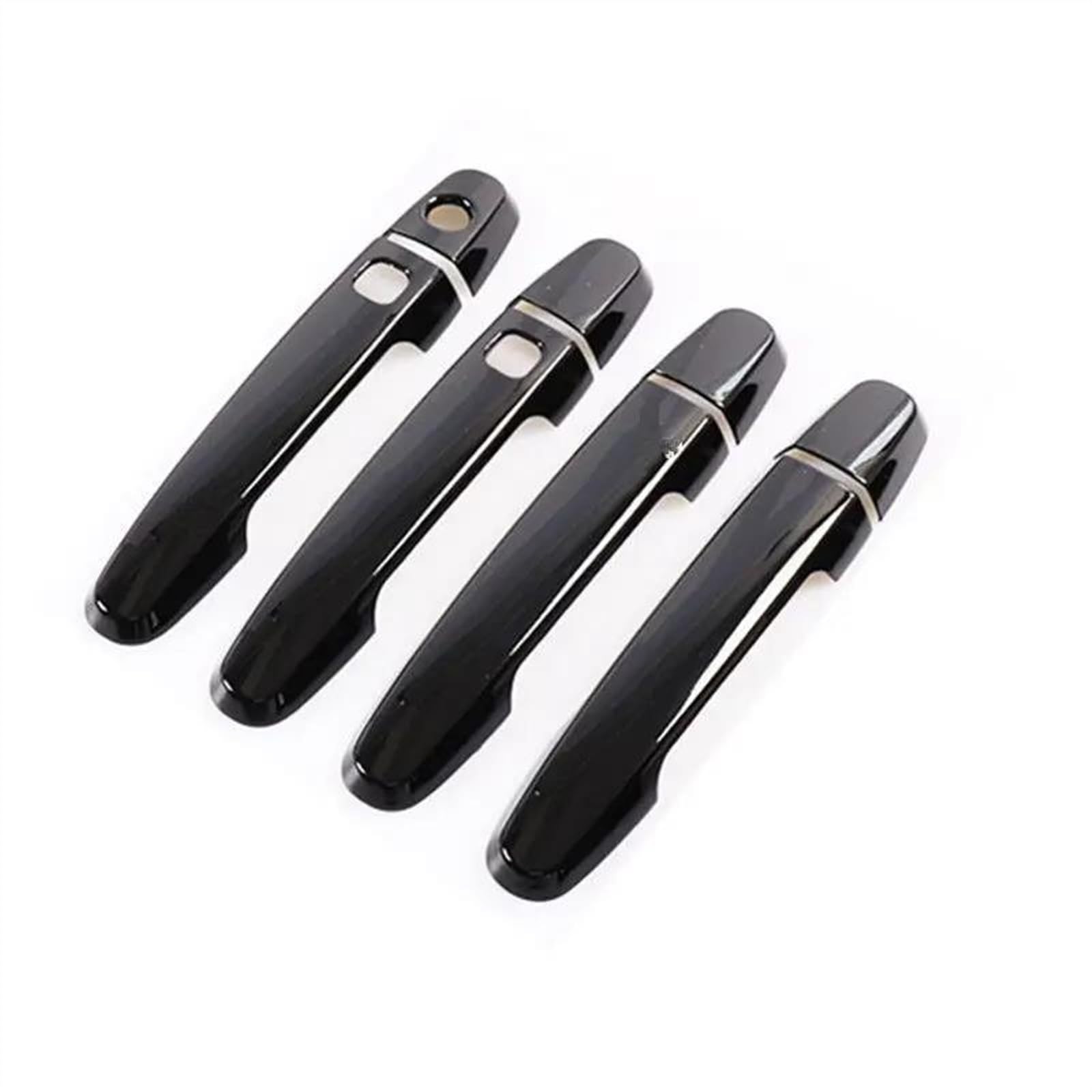 Noheeu Style2 Gloss Black Chrome Car Door Handle Cover Trim Styling For Toyota For Aygo Mk2 2015 2016 2017 2018 Accessories(Style2)