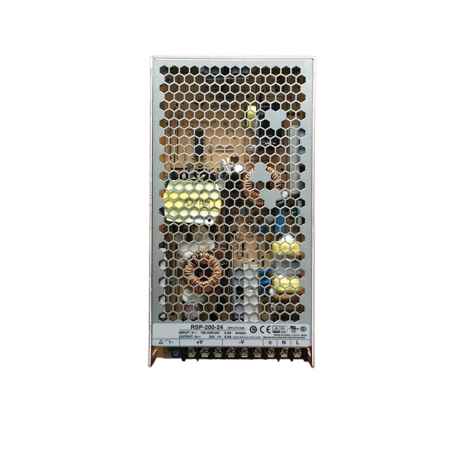 BRODEFUP RSP-200-24 201.6W 24V 8.4A Power Supply Single Output with PFC Function Switching Power Supply 200W