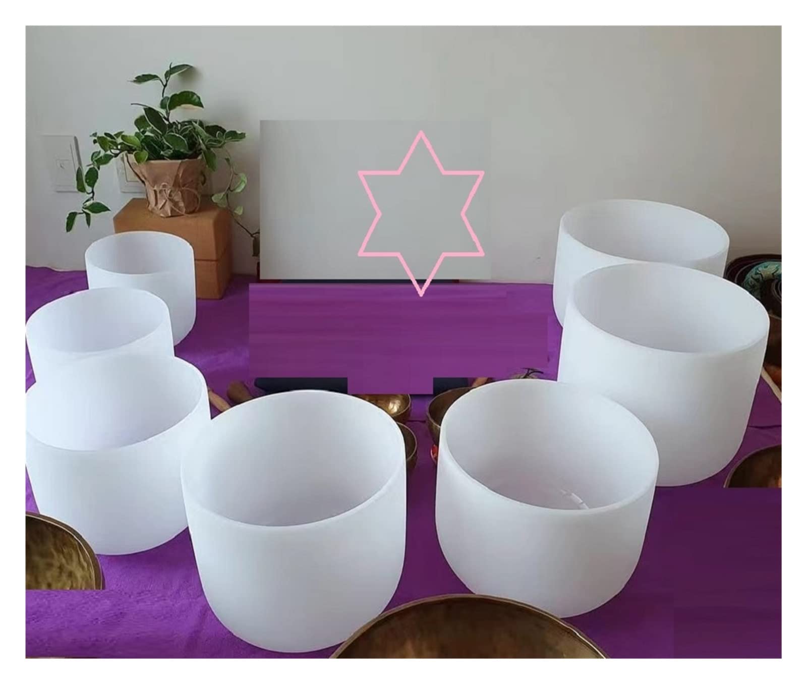 Amazon.co.jp: 7 個 440hz 432hz クリスタル シンギング ボウル セット