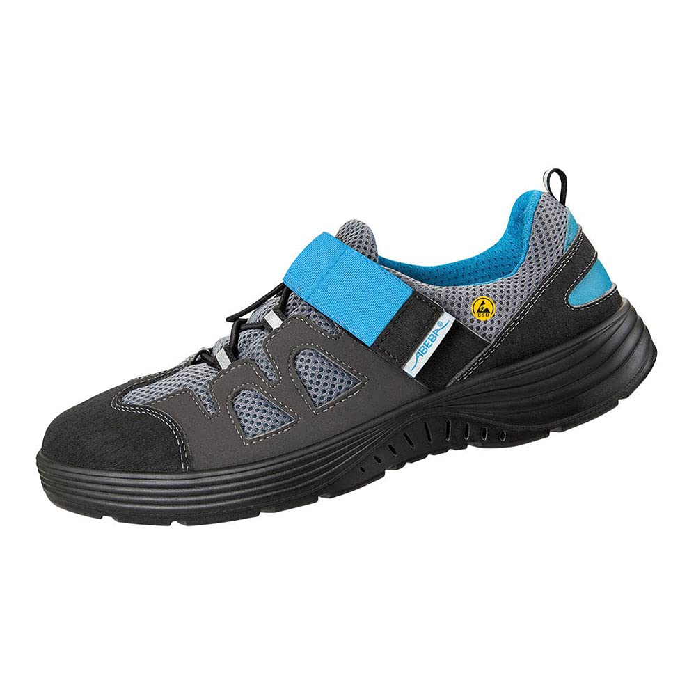 ABEBA 7131020 X-LIGHT ESD Niedriger Schuh, S1, SRC, Schwarz/Blau, Größe 39