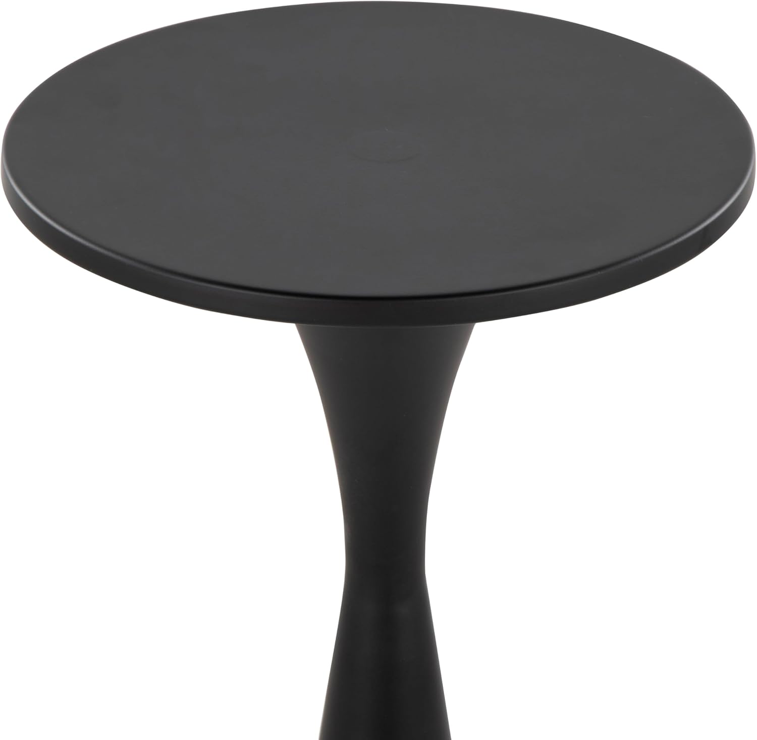 LumiSource Gemma 22" Metal Side Table, Black End Table, Living Room End Tables, Accent Table (Black)