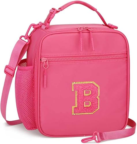 Miniatura 33 de Lonchera inicial aislada para niñas y niños, regalo para el regreso a clases, bolsa de almuerzo reutilizable a prueba de fugas con correa ajustable