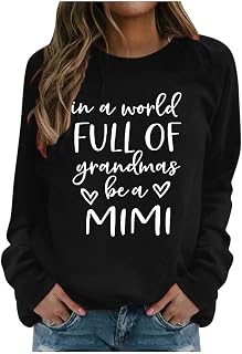 AaaozKjie Long Sleeve Women's Pullover Autumn Long Sleeve Sweatshirt Top Pullover Soft Shirts Winter Top Blouse Pullover Women