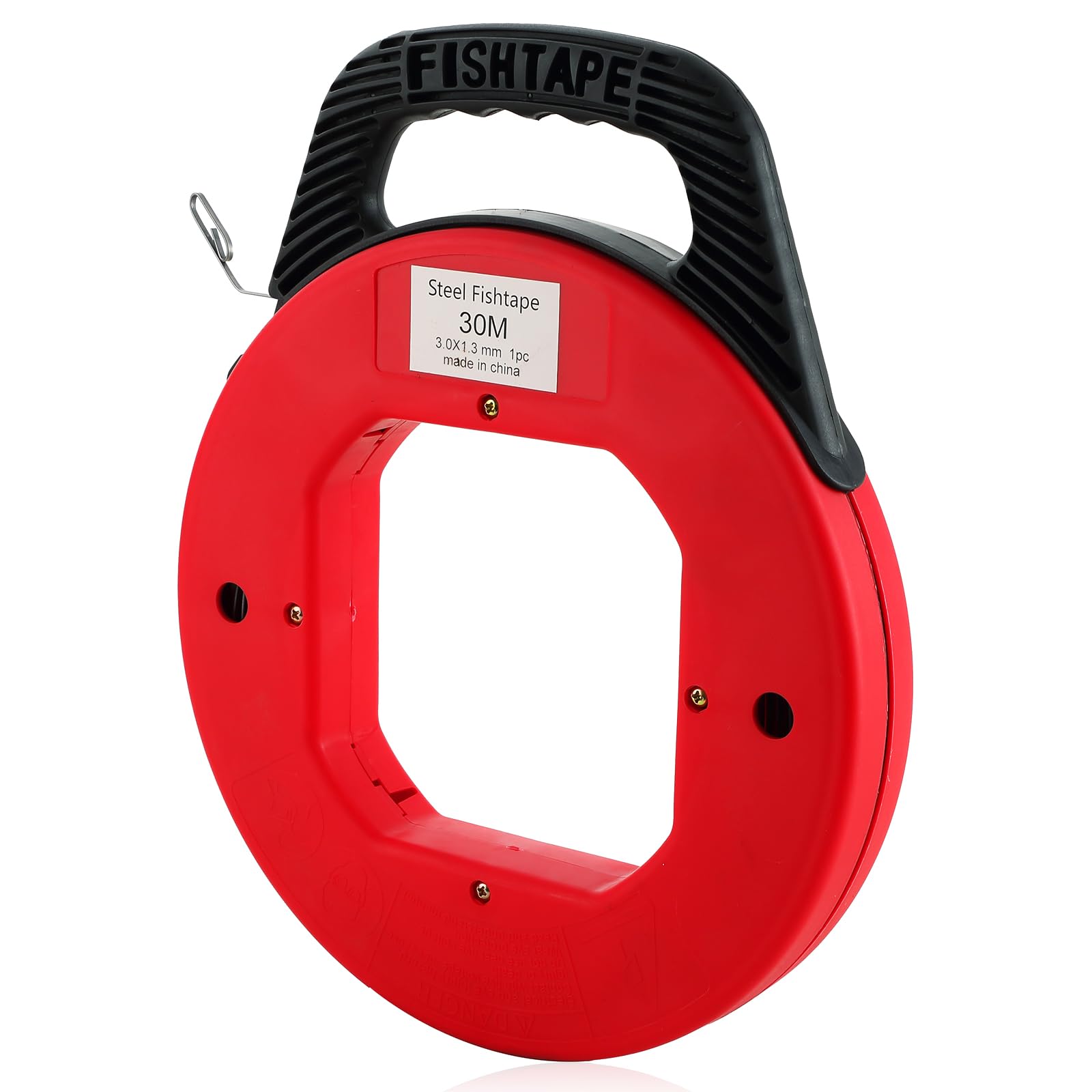 NATGAI 100FT Fish Tape Hand Wire Puller, Electrician Reel Pull Wires ...