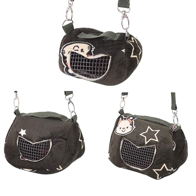 Foto 8 de 8 de Bolsa de Transporte para Mascotas Portátil Transpirable Bolsa para Mascotas Pequeñas Mascotas Erizo Hamster…