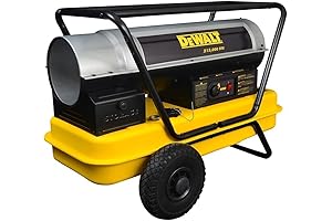 DEWALT 215,000 BTU Forced Air Construction Heater with Fuel Filter