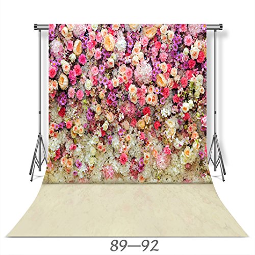 WOLADA 10X10ft Flower Backdrop Rose Flowers Photography Backdrop Wedding Family Party Newborn Baby Bride Shower Photo Studio Props 8892