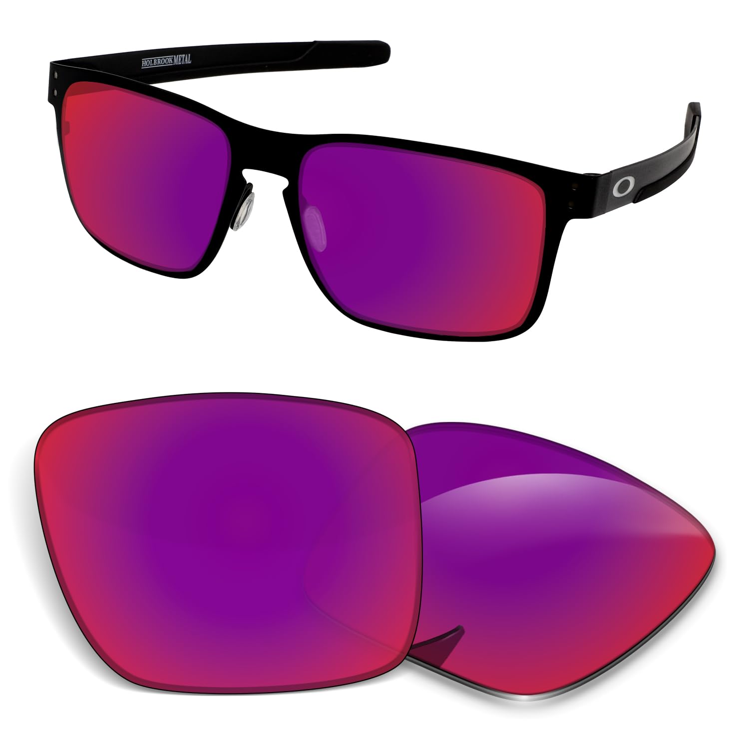 Lentes de repuesto de 1,5 mm compatibles con gafas de sol Oakley Holbrook Metal OO4123, antiarañazos y resistentes a los impactos