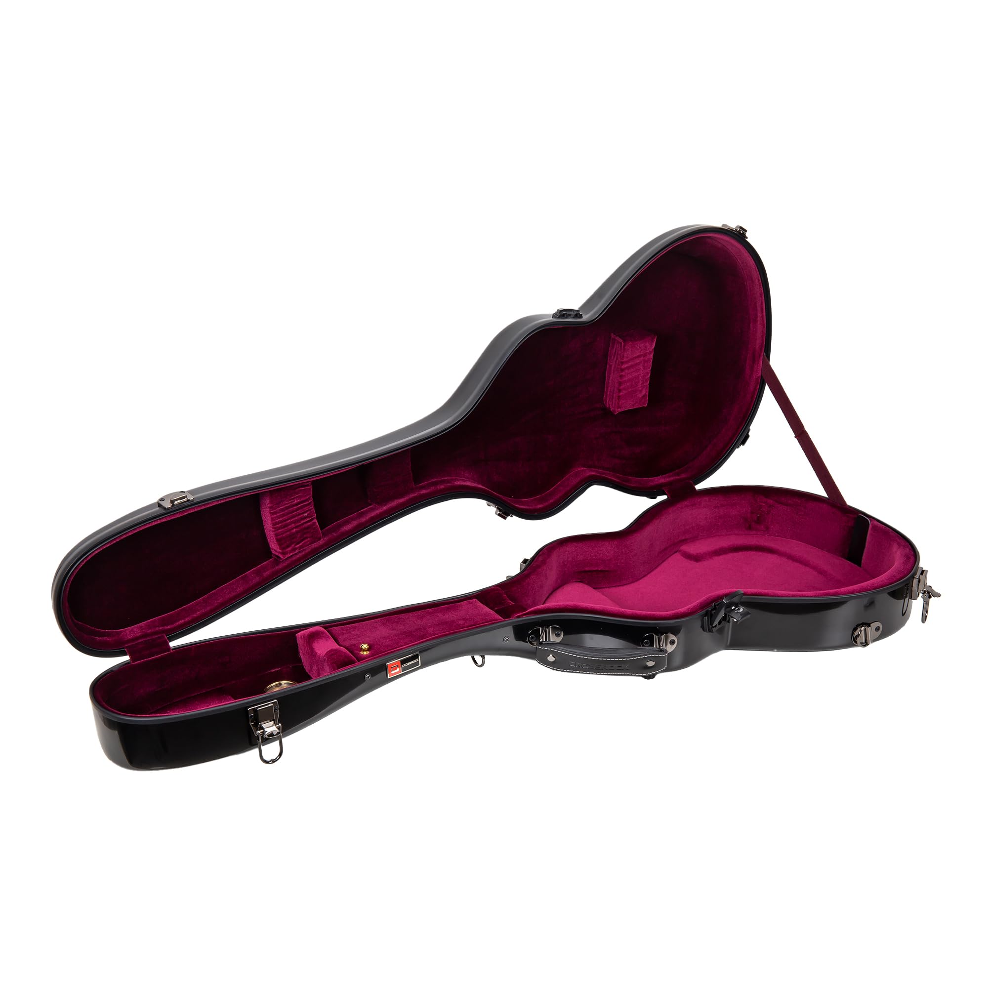 Crossrock Fiberglass Backpack Style Hardshell Black Les Paul Guitar Case