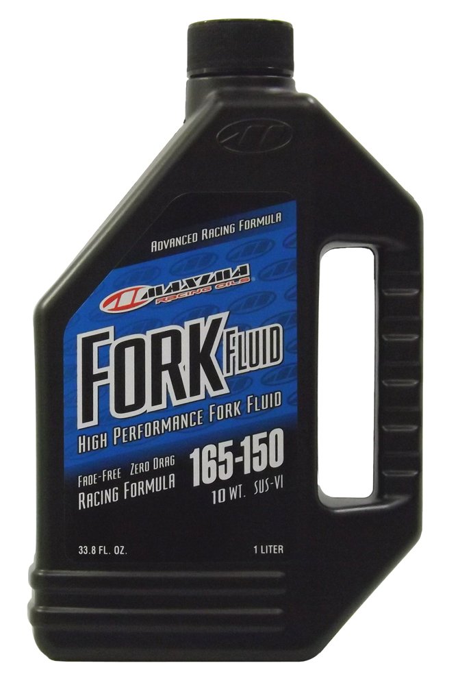Maxima Racing Oils 59901/10-2PK Racing Fork Fluid 165/150 10w 1L Bottle, 2-Pack