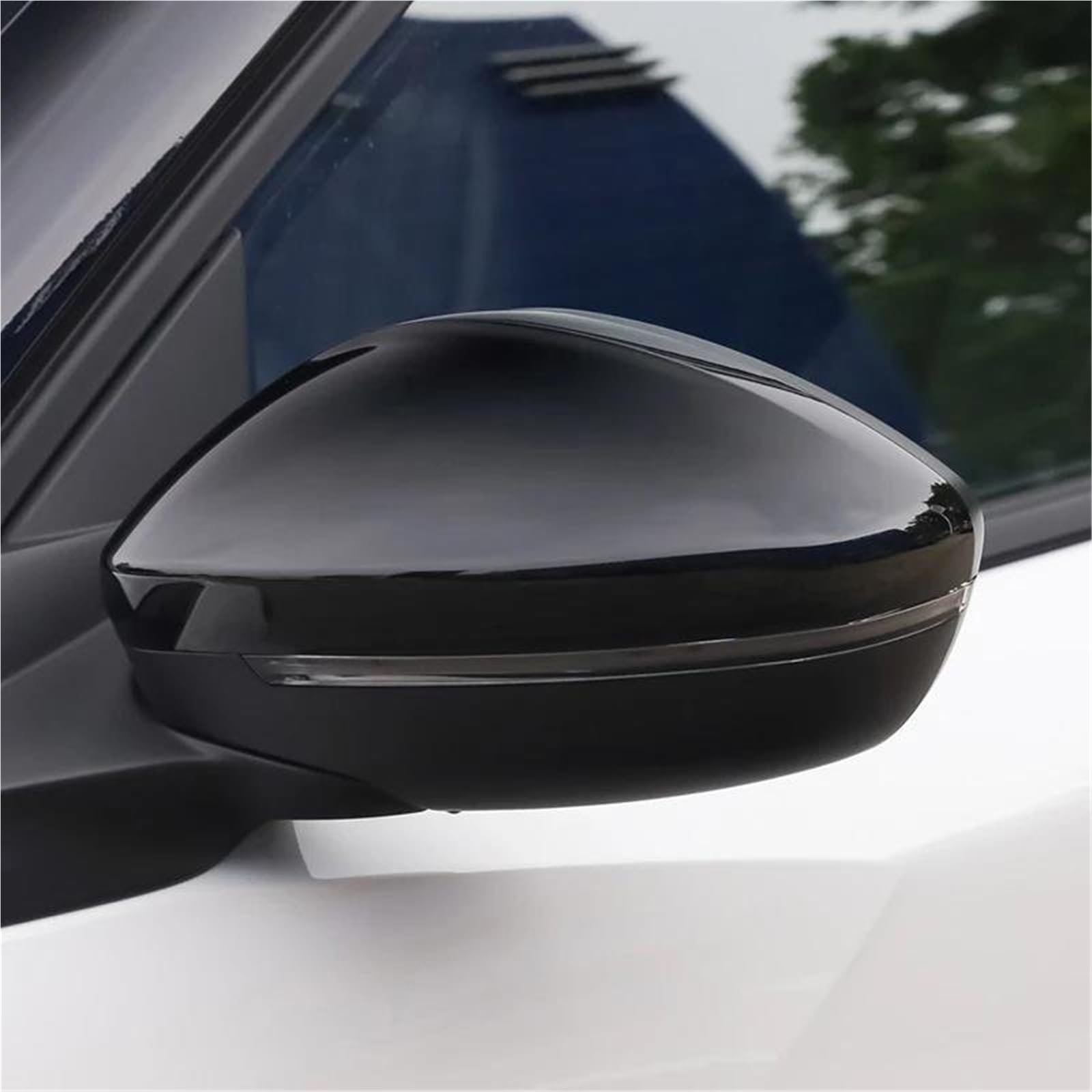 Coque De Rétroviseur Pour Citroen C3 III (2016, 2017, 2018, 2019, 2020, 2021, 2022, 2023) Rétroviseurs(Noir brillant,Gauche)