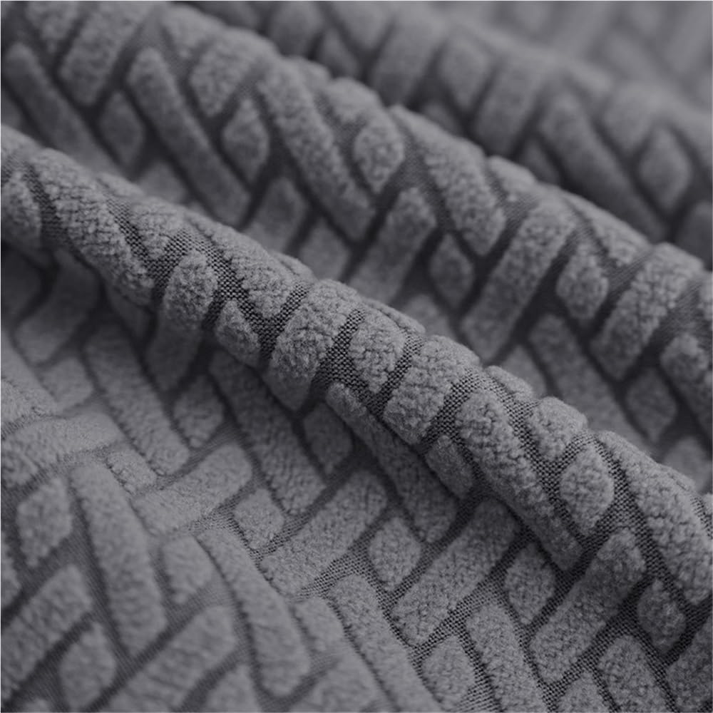 Housses De Chaises De Bureau Élastiques en Jacquard pour Visiteurs Ensemble De Deux Housses De Chaises De Salle À Manger Protection Extensible pour Tabourets De Cuisine(Khaki,6PCS)