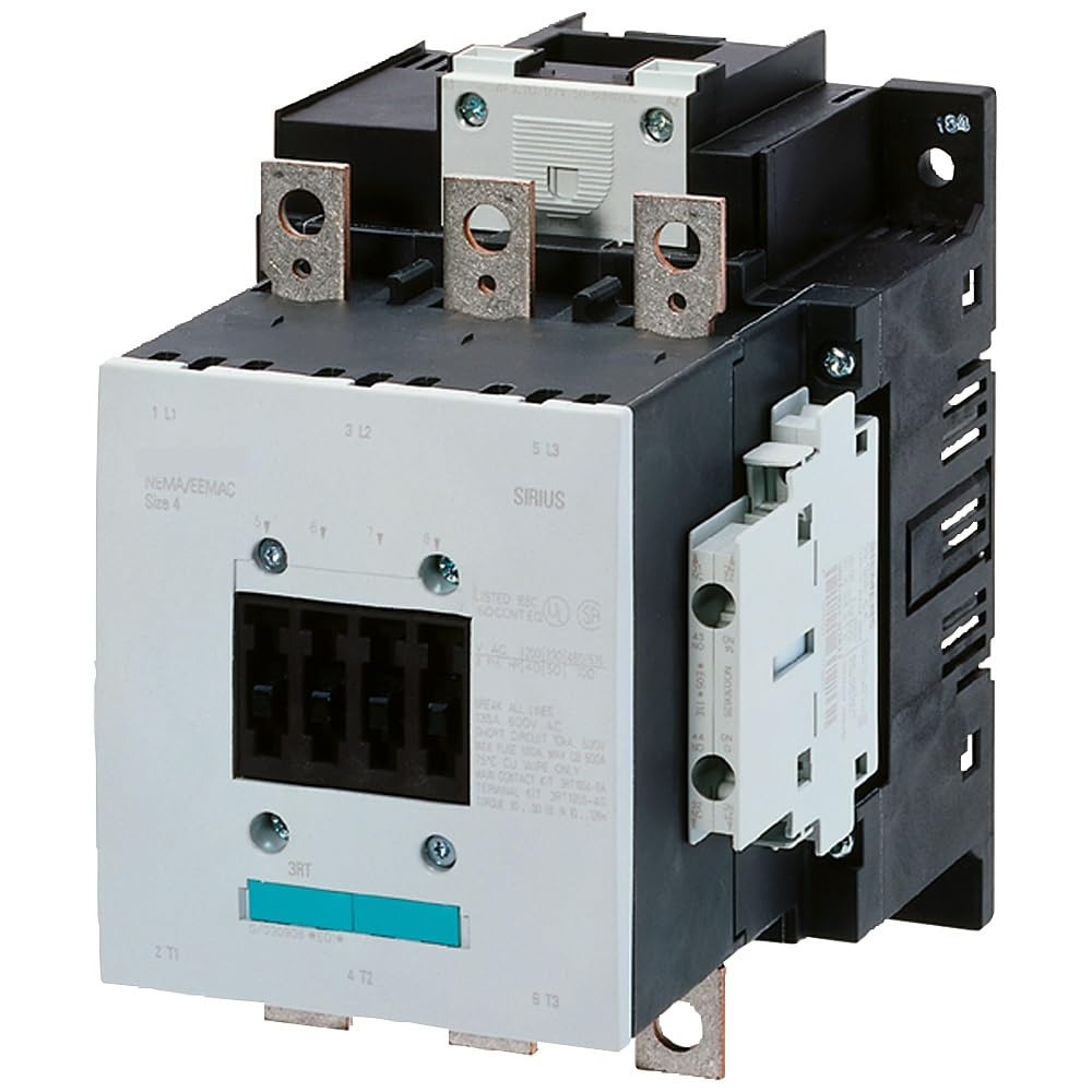 HKYPCOKVK Contactor 200...220 V UC AC3 90 kW 400 AC/DC Operation Auxiliary contacts 2 NO + NC 3-pole