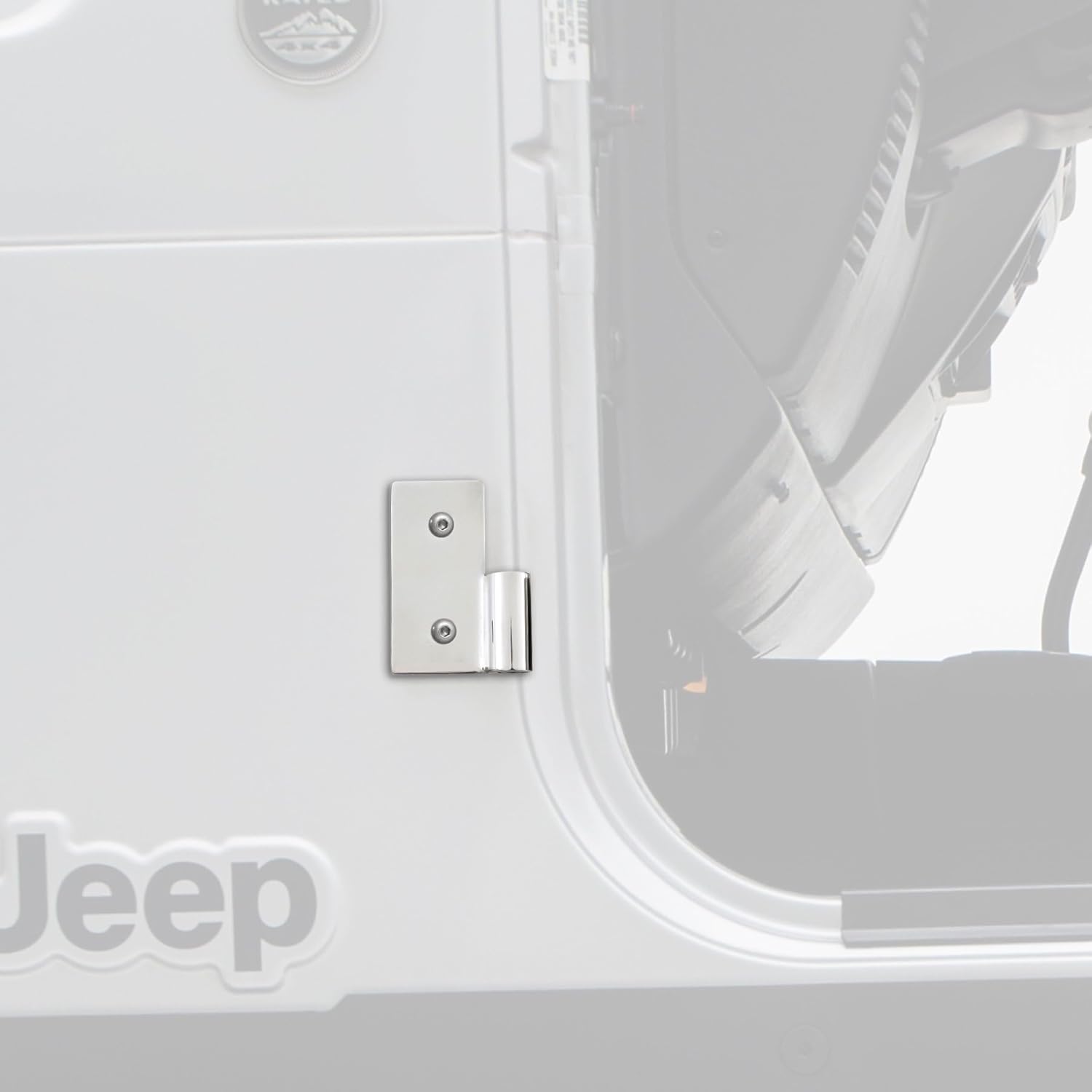 Smittybilt 7407 Stainless Steel Lower Door Hinge Bracket fpr 76-06 CJ and Wranglers