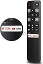 Replacement Remote Control Only for All TCL TV, Compatible for All TCL Android 4K UHD Smart TV(Without Voice Command)