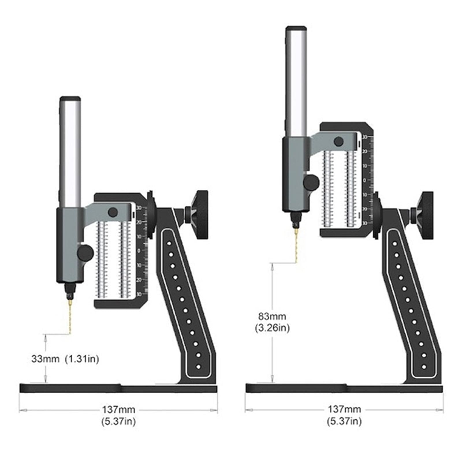 Taladro de banco, minitaladro de columna, Mini taladro eléctrico con prensa de banco, kit de taladro manual inalámbrico for manualidades, madera, plástico, hogar, bricolaje Para bricolaje con joyería