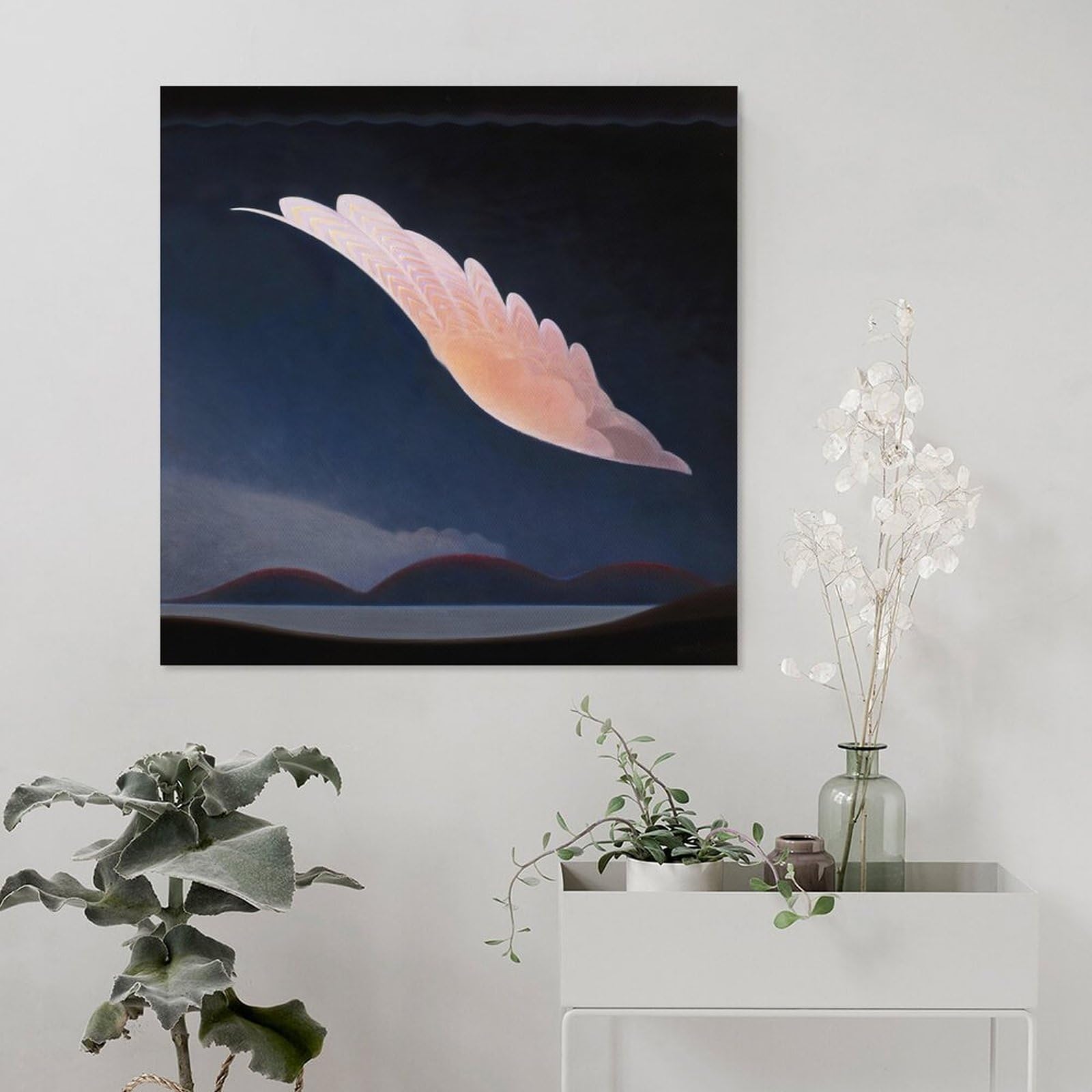 Amazon.com: BAIKAI Agnes Pelton The Primal Wing Poster Hanging