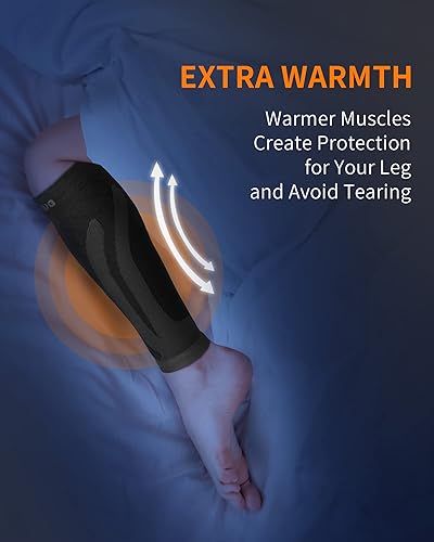 Miniatura 7 de CAMBIVO 3 pares de mangas de compresión de pantorrilla para mujeres y hombres, soporte de pierna para correr, ciclismo, soporte de férula para