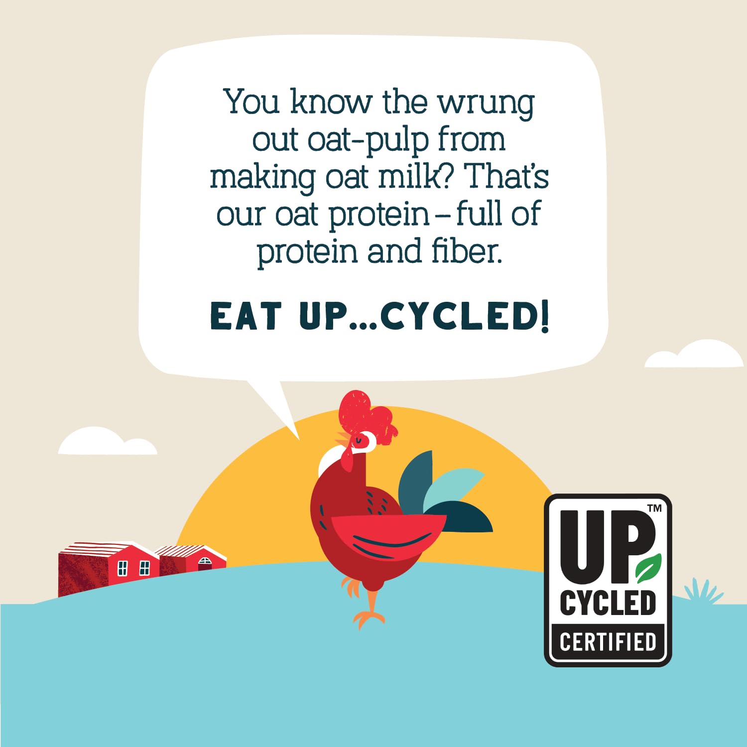 Seven Sundays Protein Oats, Wildberry, 32 Oz Bag (Pack of 4), Gluten Free, 10g Upcycled Protein, Enjoy Warm, Cool or as Overnight Oats