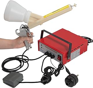 Sponsored Ad - Paint Sprayer Portable Spray Gun Home Electric Paint Gun Electrostatic Powder Coating Kits w/Foot Switch fo...