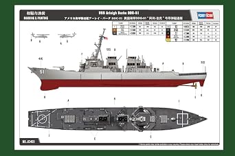 Hobby Boss USS Arleigh Burke DDG-51 Boat Model Building Kit