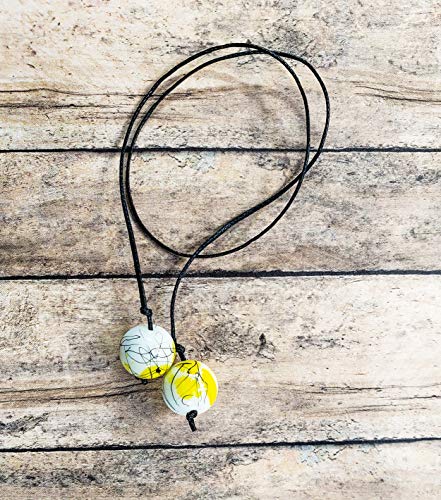 Beaded Handmade Book Thong with Yellow White Swirl Glass Beads Bookmark Unique Book Jewelry Notebook Journal Planner Bookworm