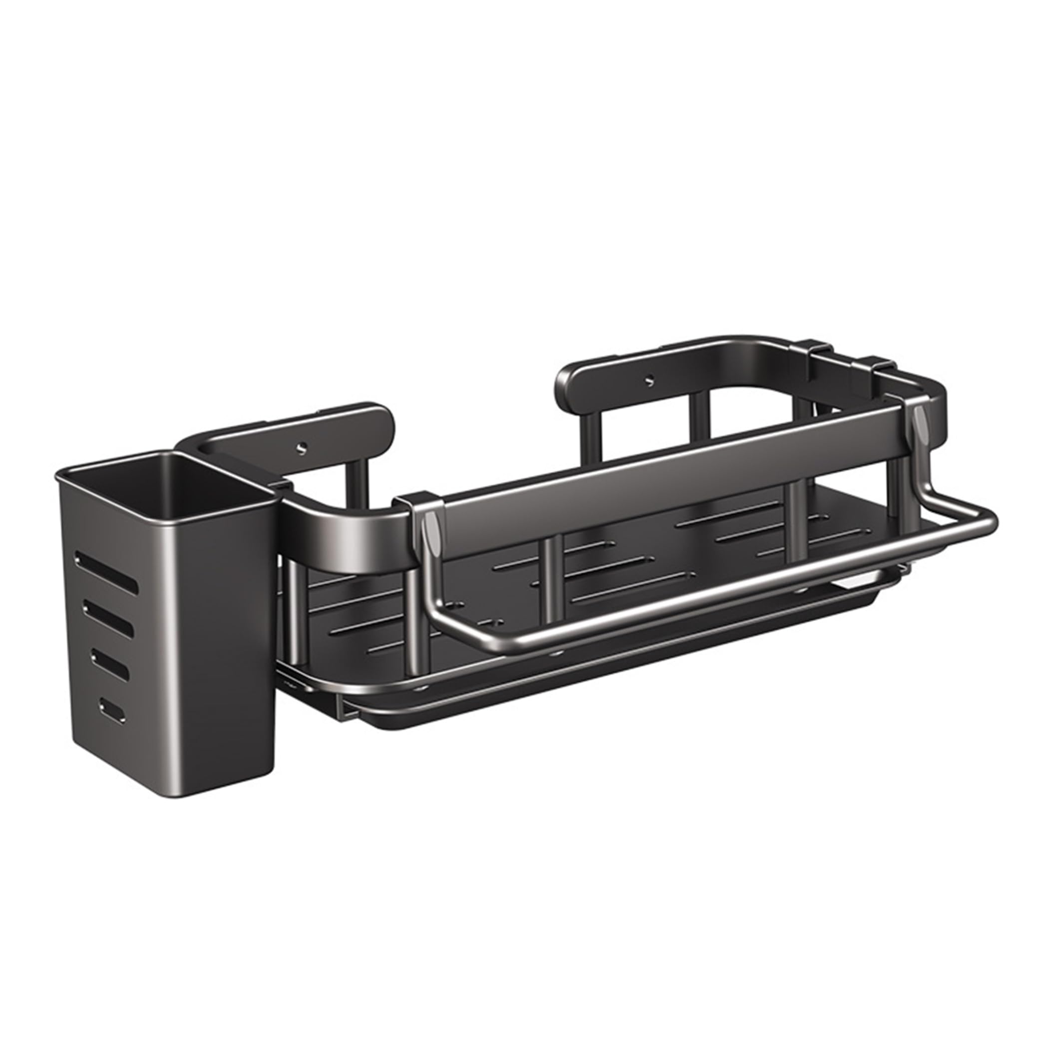 Syutokul Kitchen Sink Caddy Organizer Soap Caddy for Kitchen Sink Dish Soap Holder for No-drill Dish Organizer with Pull-out Drip Tray