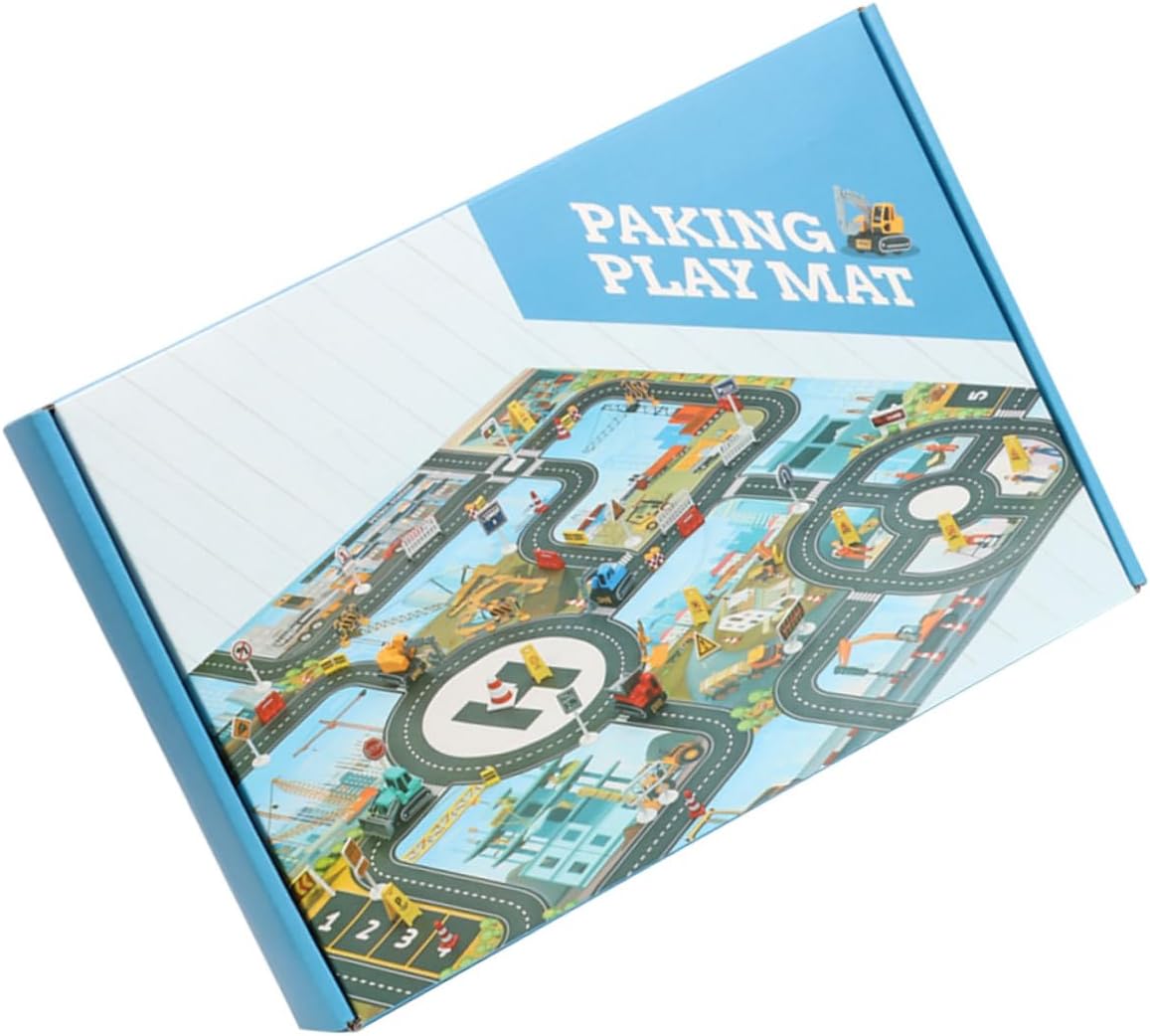 1 Set Educational Parlor Game Mat Interactive Game Mat for Playroom Party Supplies for Cognitive Learning Fun Traffic Scenarios