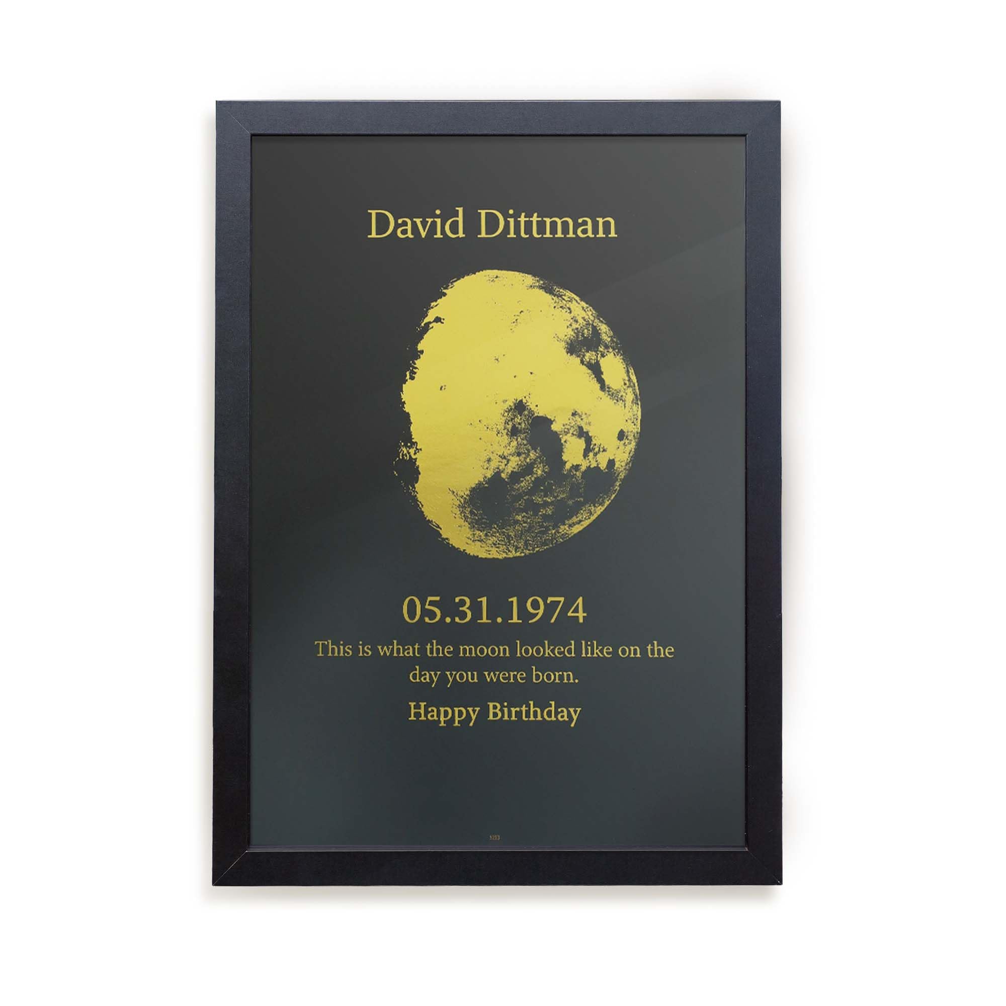 Custom Moons Phase Bronzing Art This is What The Moon Looked Like - Personalized Moon Phase Gifts for Couple Anniversary Weddings Mom's Day- Custom Art Real Moons Phase Wall Decor