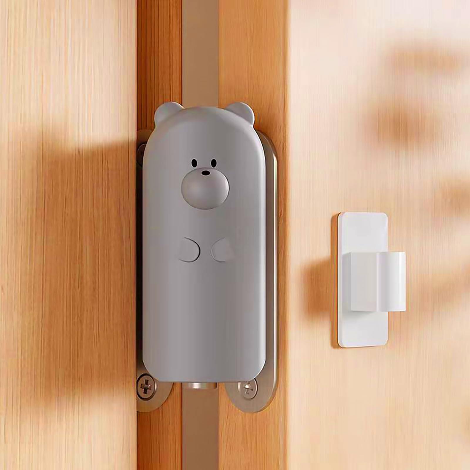 Protection anti-pincement de porte en caoutchouc souple gris haute flexibilité x2