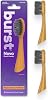 BURST Replacement Heads for Nova Sonic Toothbrush Orange | Super-Soft Bristles Reduce Risk of Abrasion & Irritation | Tapered Ends Reach Below The Gumline | for a Whiter, Brighter Smile
