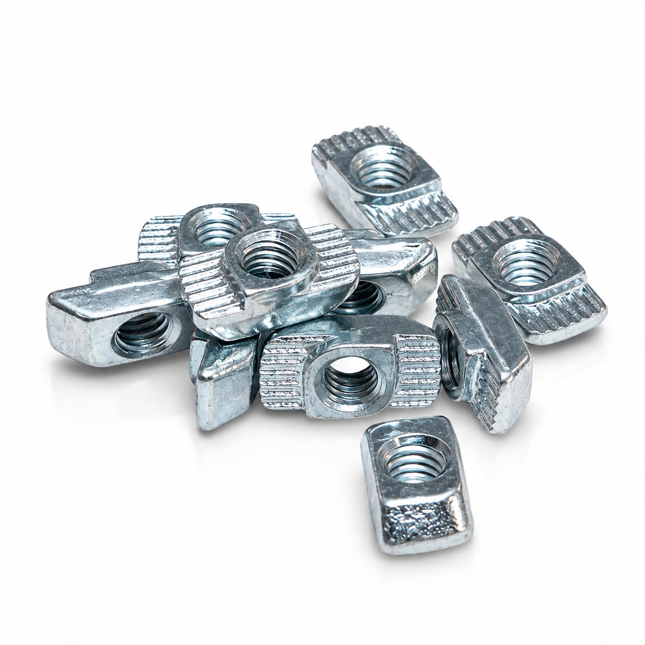 Hammer T Nut Slot 10 for 40x40 45x45 45x90 40x80 Aluminium Profiles | Blue Zinc Plated, Carbon Steel, Industrial Grade, Pack of 500-image-37