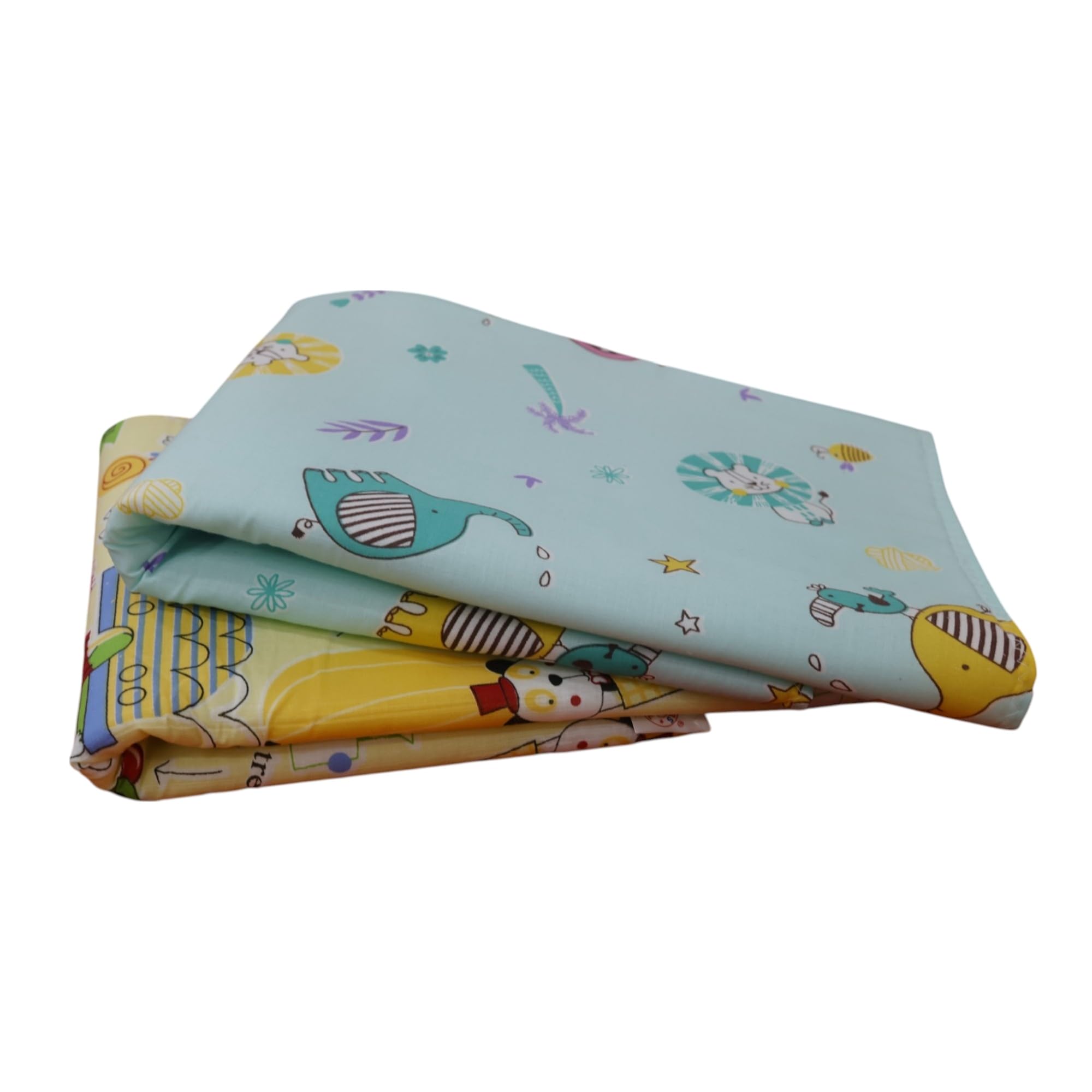 Mothers Choice Foam-Cushioned Waterproof Quick-Dry Diaper Changing Sheet/Mat for Baby (2, Green-Yellow, Small)-image-48