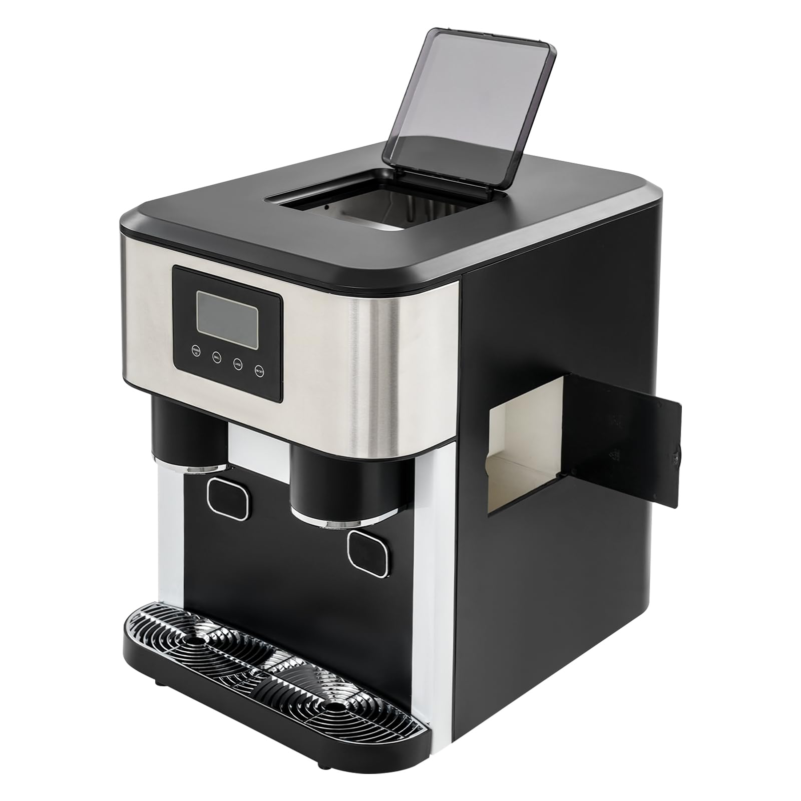 Macchina per il ghiaccio Gelatiera 3 in 1 Tavolo 7-9 Min Ciclo Schermo 16 cubetti di ghiaccio con LCD portatile compatto per casa cucina bar caffè ufficio tè