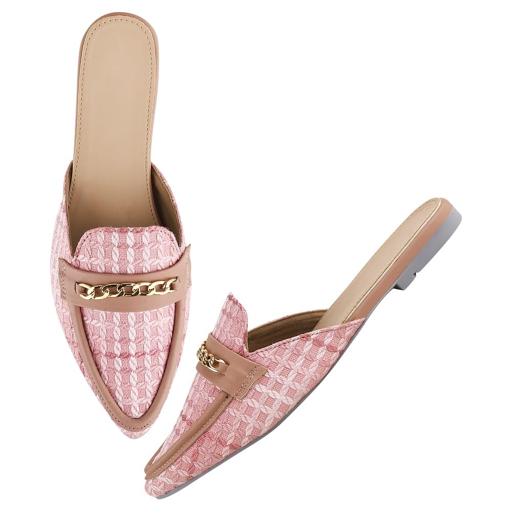 Trending Lightweight Stylish Mules Soft & Comfortable Flat Bellies for Womens and Girls-image-18