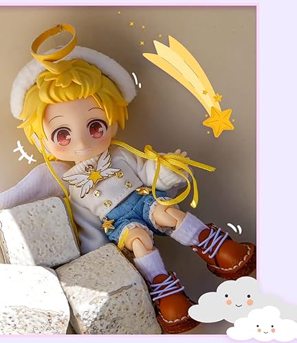 Miniatura 6 de XiDonDon Traje de ángel Demon Suit para Ob11, GSC, YMY, BODY9, Molly, 112 BJD accesorios de ropa de muñeca (blanco)