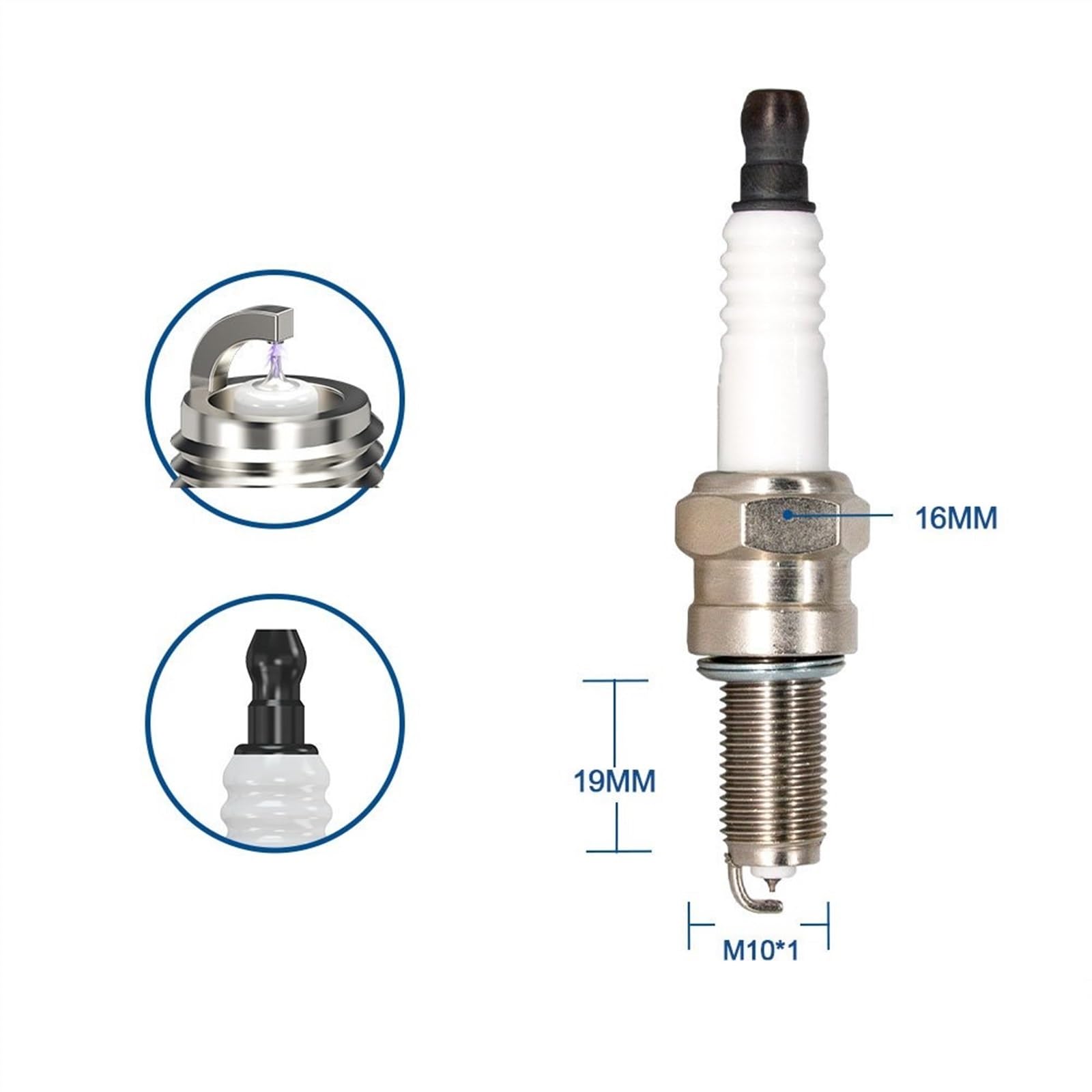 Bujías de Encendido (2-8 Piezas) B7Rtip de iridio y Platino, Repuesto para PG4PHP, Juego de Cables para bujías de Repuesto