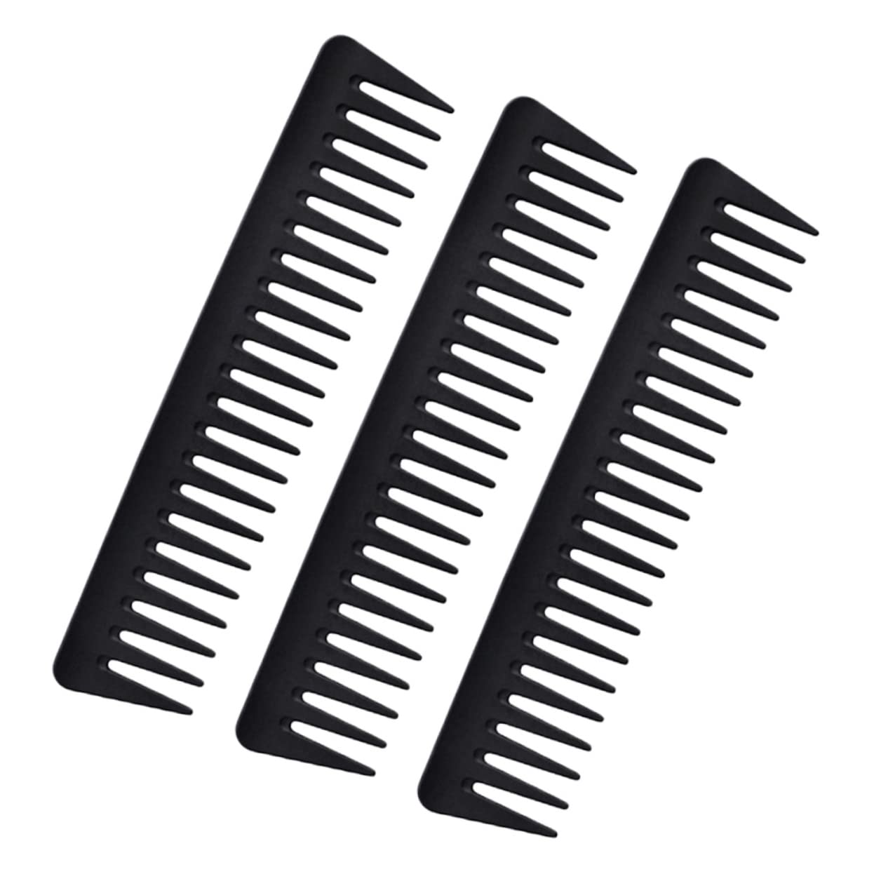 Healeved 9piezas Peine De Estilo Vintage De Dientes Anchos Para Peinados Slicked-back Peines De Peluquería Para Hombres Para Secado y Desenredado De Cabello