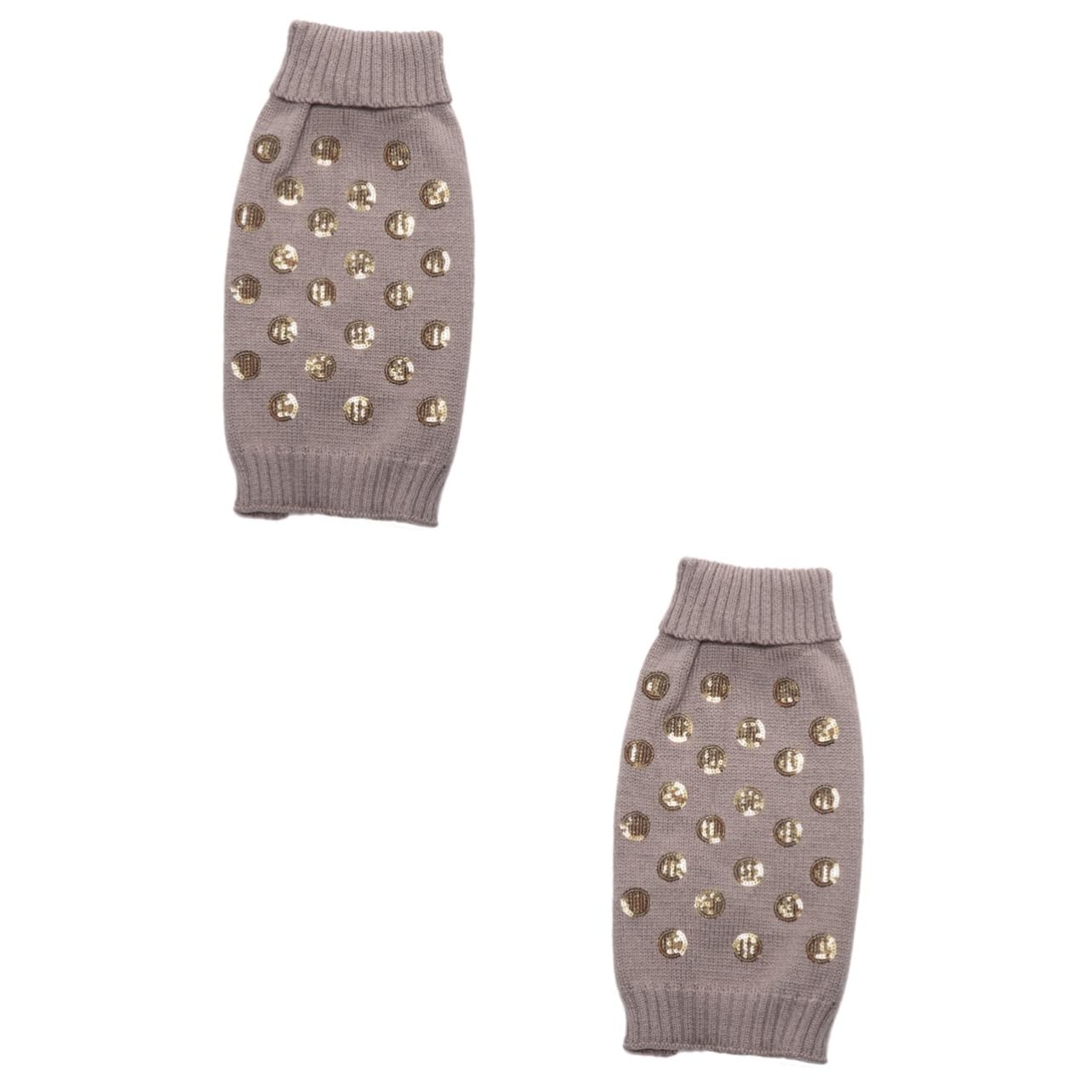 Vêtements pour chiots chauds pour chiens d'hiver avec deux pulls pour animaux de compagnie
