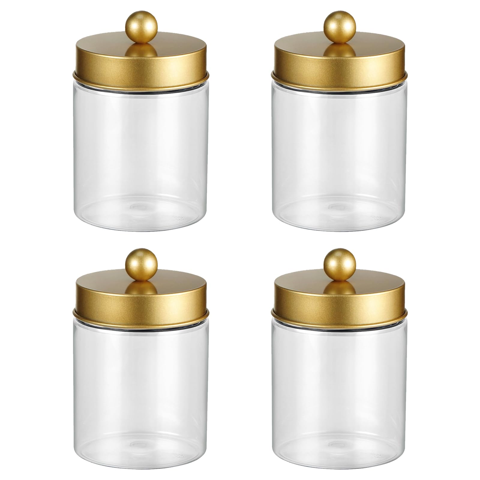 Elnwnnkc Hygienic Airtights Container for Storing Cotton Balls in Bathroom Keep Contents Dry and Clean Cosmetic Jar