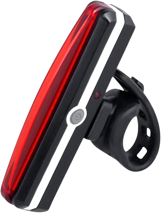 CA Bike Tail Light Bicycle Rear Light USB Rechargeable Safety LED Flashlight for Helmet Rack Seat Post with Extra Mounting Strap