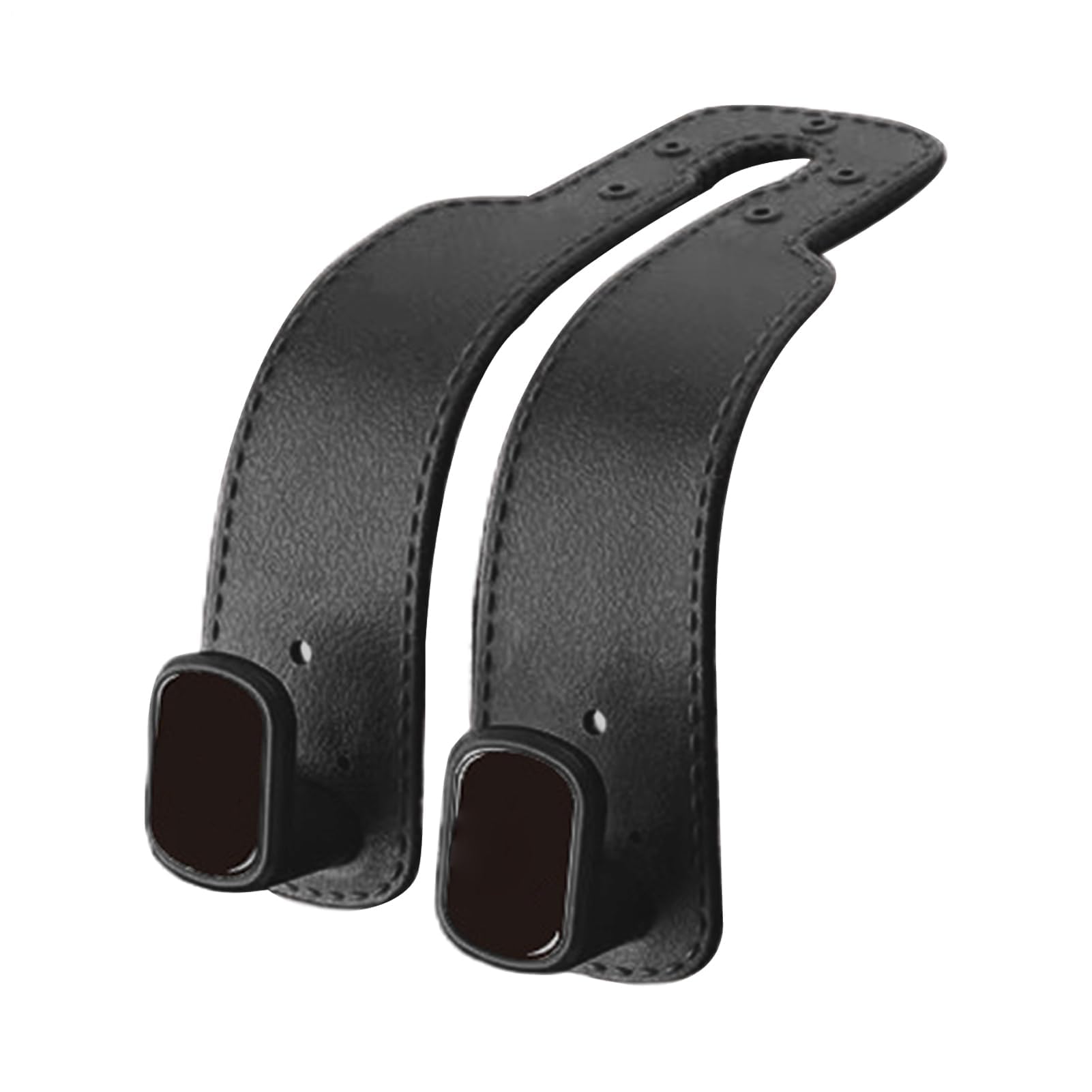 MRKU Coat Rack with Hooks Car Seat Storage - Back Double Leather Headrest Holder