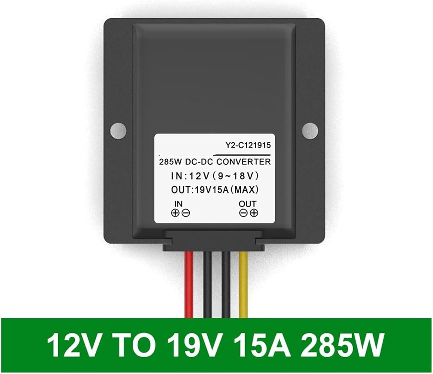 DC to DC Converter boosts 12V to 19V 8A Power Supply