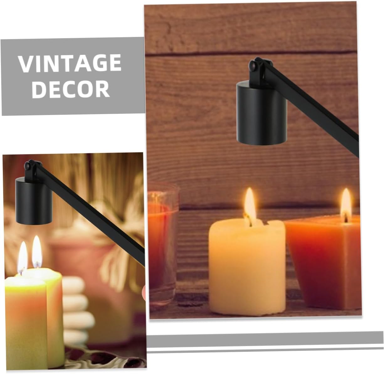 Alipis 10pcs Vintage Candle Extinguisher Elegant Candle Snuffer Tools for Safely Putting Out Flames for Home Decor and Giving Black Wick Extinguishers