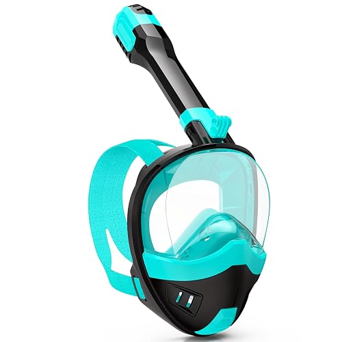 Full Face Snorkel Mask, Snorkeling Gear for Adults Kids with